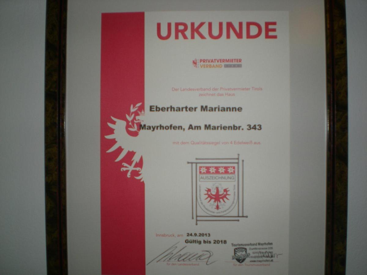 Haus Eberharter Apartment Mayrhofen Exterior photo
